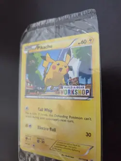 New Sealed Pikachu Build-A-Bear Workshop Stamp 20/108 Pokemon Card - Image 2