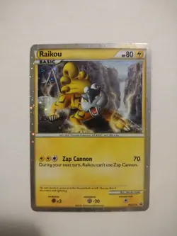 Raikou HGSS19 (2010) Black Star Promo Cosmos Holo Rare Card Pokemon TCG - Image 1