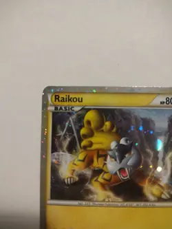 Raikou HGSS19 (2010) Black Star Promo Cosmos Holo Rare Card Pokemon TCG - Image 2