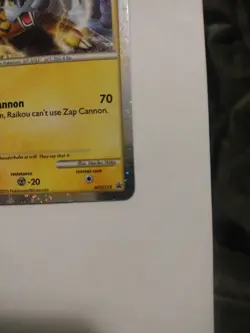 Raikou HGSS19 (2010) Black Star Promo Cosmos Holo Rare Card Pokemon TCG - Image 5