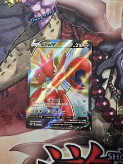 Scizor V 183/189 Darkness Ablaze NM Full Art Ultra Rare Pokemon Card - Image 1