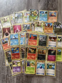 Pokemon Card Lot 90 Cards Mixed - Image 1