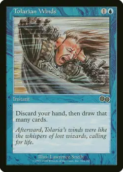 Tolarian Winds x4 Urza's Saga MtG NM - Image 1