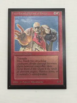 Magic the Gathering International Edition Two-headed Giant of Foriys NM MTG (IE) - Image 1
