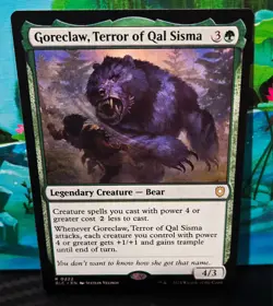 magic the gathering - Goreclaw, Terror of Qal Sisma - Legendary Creature - Bear - Image 1