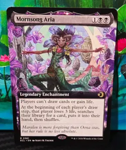 magic the gathering - Mornsong Aria - Legendary Enchantment - Rare - Swamp - Image 1