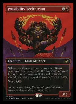 Possibility Technician Borderless Foil Edge of Eternities MTG - NM+ - Image 1