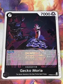 Gecko Moria R PRB02-013 One Piece Card Game The Best Vol. 2 Premium Booster – NM - Image 1