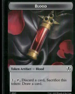 Blood // Vampire (0007) Double-Sided Token Innistrad Remastered #21 // 7 Token - Image 1