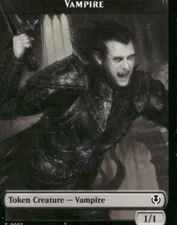 Blood // Vampire (0007) Double-Sided Token Innistrad Remastered #21 // 7 Token - Image 2