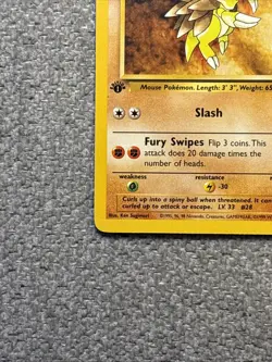 Pokemon TCG Sandslash 41/62 1st Edition Uncommon Fossil Card LP Condition - Image 5