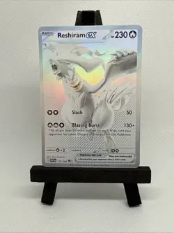 Pokemon TCG Reshiram EX White Flare English Holo Card 173/086 Ultra Rare - Image 1