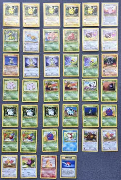 Pokemon Jungle Unlimited Set Card Lot - 42 Cards WOTC 1999 Vintage Near Mint - Image 1