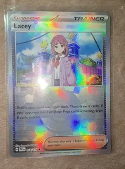 Pokemon TCG Trainer Lacey Prismatic Evolutions (Pokeball Pattern) Card 114/131 - Image 1