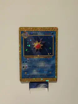 Starmie 64/102 Base Set Vending Sticker Holo Prism Pokemon Card - Image 1