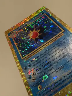 Starmie 64/102 Base Set Vending Sticker Holo Prism Pokemon Card - Image 3