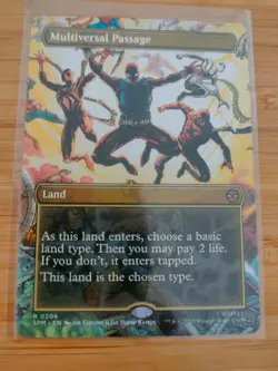 MTG Multiversal Passage (Borderless) 0206 Spider-Man M/NM Free UK P&P - Image 1