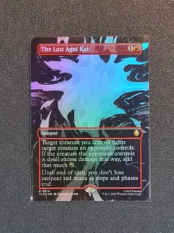 MTG The Last Agni Kai - Borderless Foil - TLA - Near Mint+ Condition - Image 1
