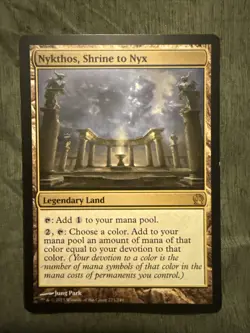 Nykthos, Shrine to Nyx Theros Regular LIGHTLY PLAYED Legendary Land - Image 1