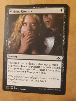 MTG Magic the Gathering Vicious Rumors 89/291 Guilds of Ravnica LP BULK DISCOUNT - Image 1