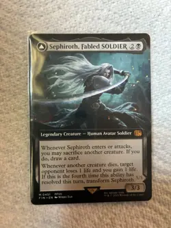 Sephiroth, Fabled Soldier (Extended Art) Final Fantasy Regular MTG 0451 Mythic - Image 1