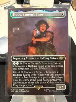 MTG Frodo, Sauron's Bane - Foil MTG Lord of the Rings Borderless Regular NM Rare - Image 1