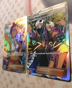 Pokemon TCG Olivia 111/111 & Team Skull Grunt 149/149 Sun&Moon Full Art Trainer - Image 3