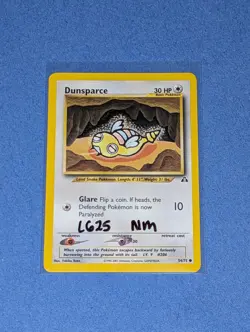 Pokemon TCG Dunsparce Neo Discovery 54/75 Regular Unlimited Common Nm - Image 1