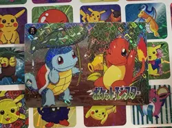 Pokemon Squirtle Vintage Pocket Monsters Vending HOLO Prism Sticker 1998 Bandai - Image 3