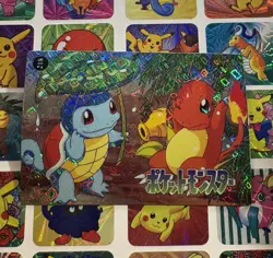 Pokemon Squirtle Vintage Pocket Monsters Vending HOLO Prism Sticker 1998 Bandai - Image 4