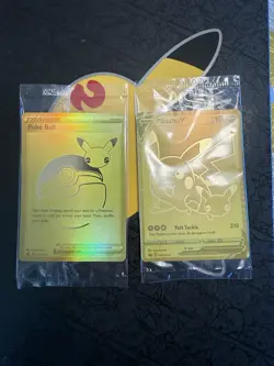 Pokemon Pikachu v SWSH145 Poke Ball SWSH146 Celebrations Promos, 2021 Sealed NM - Image 1