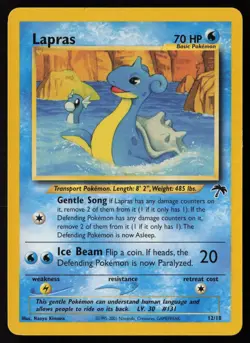 Pokemon Vintage Lapras 12/18 Southern Islands Non-Holo - HP / DMG - Image 1
