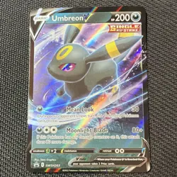 Pokemon Umbreon V SWSH203 Promo Holo Single Strike Sword & Shield English 2022 - Image 1