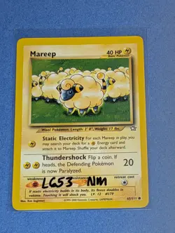 Pokemon TCG Mareep Neo Genesis 65/111 Regular Unlimited Common Lp-Nm - Image 2