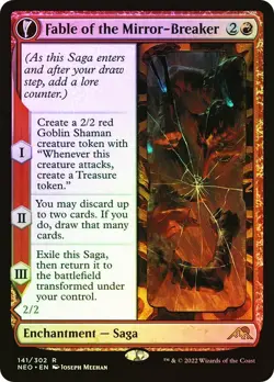Fable of the Mirror-Breaker Foil Kamigawa: Neon Dynasty NM MTG - Image 1