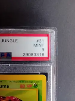 Jungle 1st Edition Rare: Vileplume 31/64 PSA 9 Regular Pokemon TCG - Image 4