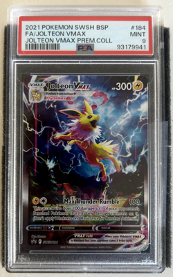 2021 Pokemon promo #184 FULL ART/Jolteon VMAX PSA 9 - Image 1