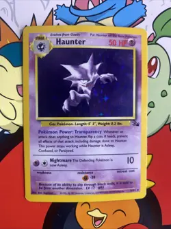 Pokemon TCG Haunter 6/62 Fossil Holo MP - Image 1