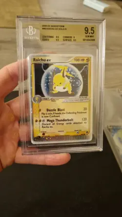 Pokemon Raichu ex Holo 98/100 EX Sandstorm ENG – BGS 9.5 – 2003 - Image 1