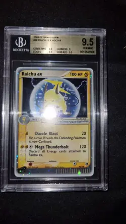 Pokemon Raichu ex Holo 98/100 EX Sandstorm ENG – BGS 9.5 – 2003 - Image 2