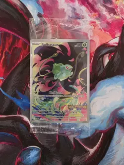 Pokemon TCG Bulbasaur Me01 Mega Evolution Illustration Rare Holo 133/132 80 HP - Image 1