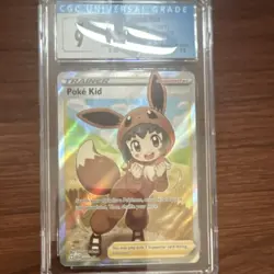 Pokemon Poke Kid Trainer-Supporter Full Art Shining Fates 070/072 Holo CGC 9 - Image 1