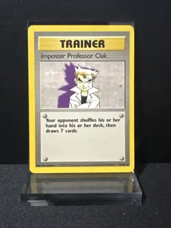 Imposter Professor Oak Non Holo 073/102 Base Set Pokemon - Image 1