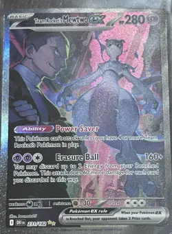 Pokemon Team Rocket’s Mewtwo ex 231/182 SIR Destined Rivals Near Mint - Image 4