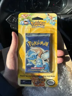 ShadowlessU Base Set Pokemon Blister Booster Pack Blastoise Weight 35 GU HeavyU - Image 1