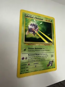 Pokemon Sabrina's Venonat 40 HP Basic Gym Heroes 96/132 Regular Common - Image 3