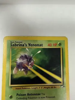 Pokemon Sabrina's Venonat 40 HP Basic Gym Heroes 96/132 Regular Common - Image 5