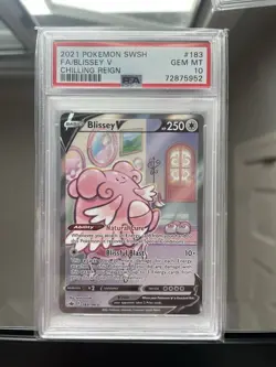 Blissey V 183/198 Chilling Reign Full Art Ultra Rare Holo PSA 10 Pokemon - Image 1