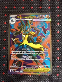 MEGA LUCARIO EX 160/132 ULTRA RARE MEGA EVOLUTION POKEMON NM/M - Image 1