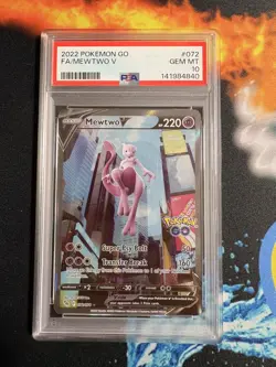 Pokemon - Pokemon GO - Mewtwo V 072/078 PSA10 gem mint 💎 - Image 1